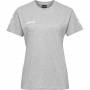T-shirt coton femme gris chiné