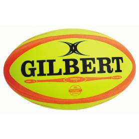Ballon rugby Gilbert Omega orange fluo