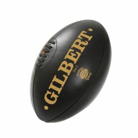 Ballon rugby en cuir vintage