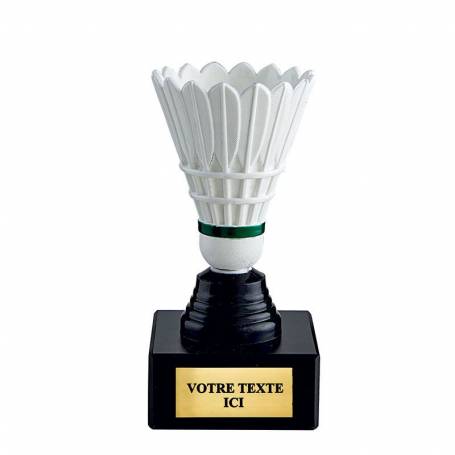 Trophée plastique badminton