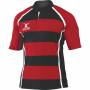 Maillot rugby Gilbert Xact 2 rayé rouge